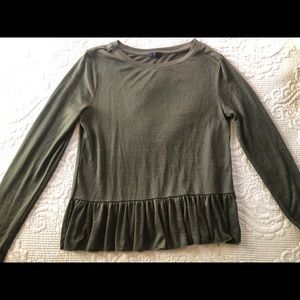 Long Sleeve Peplum